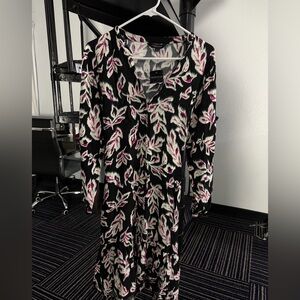 Black and Pink Floral Dress *Never Worn*
